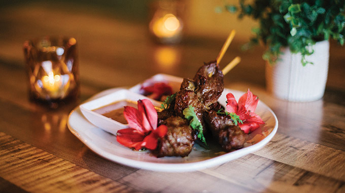 Beef satay. | Photo courtesy Emshika Alberini